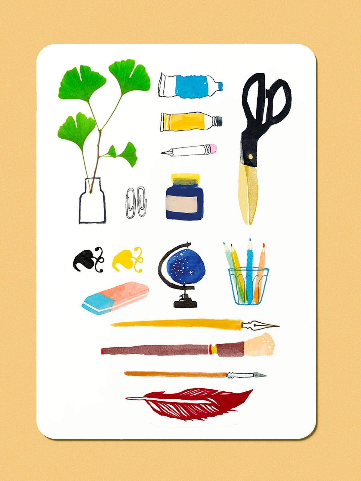 supplies postcard