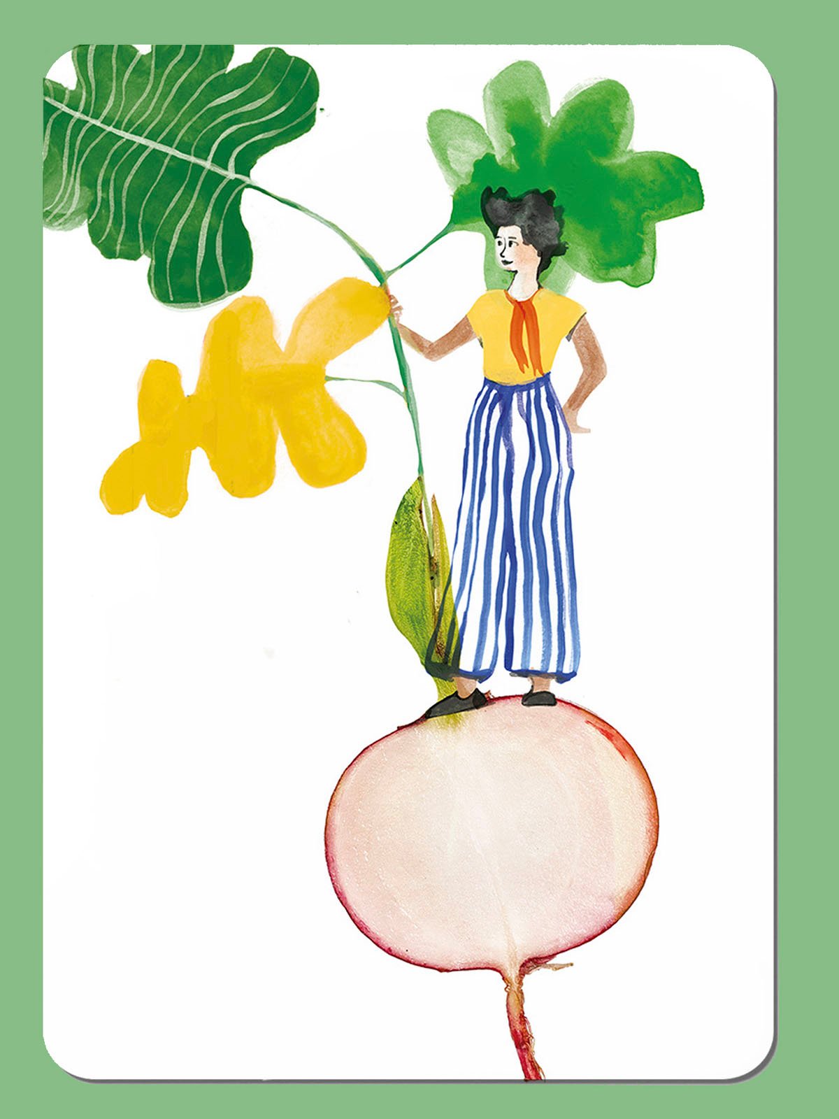 radish postcard