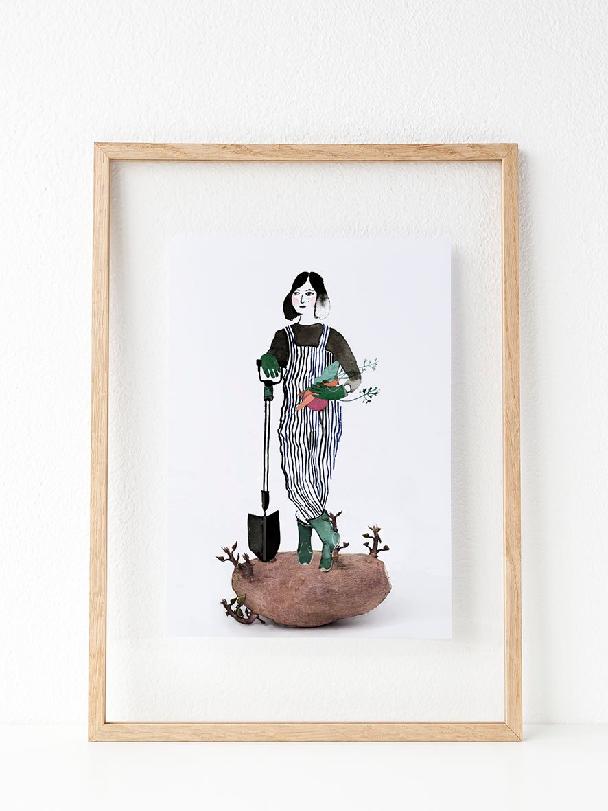 art print gardening