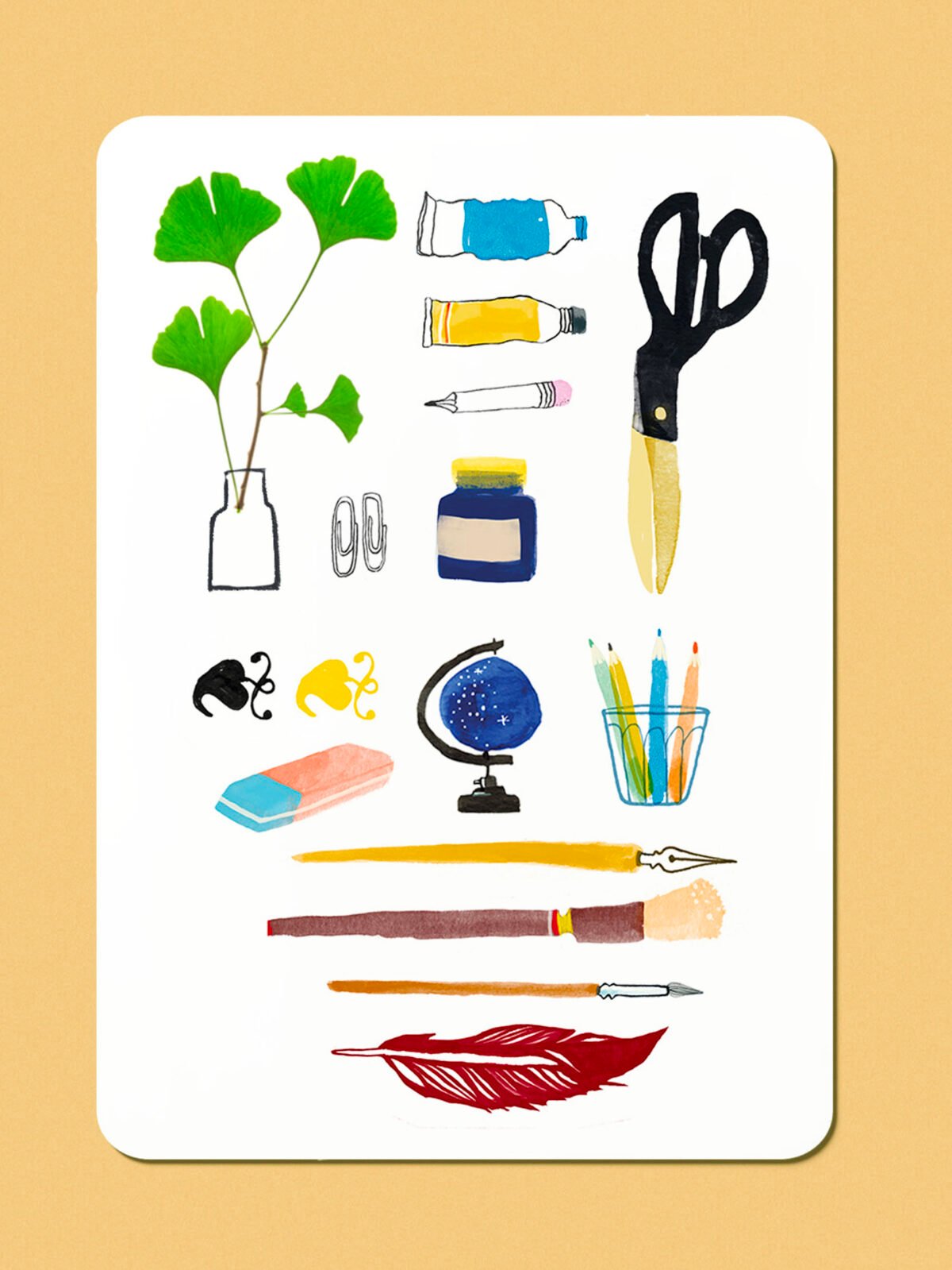supplies postcard